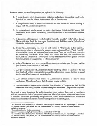 GOP Letter to Amazon