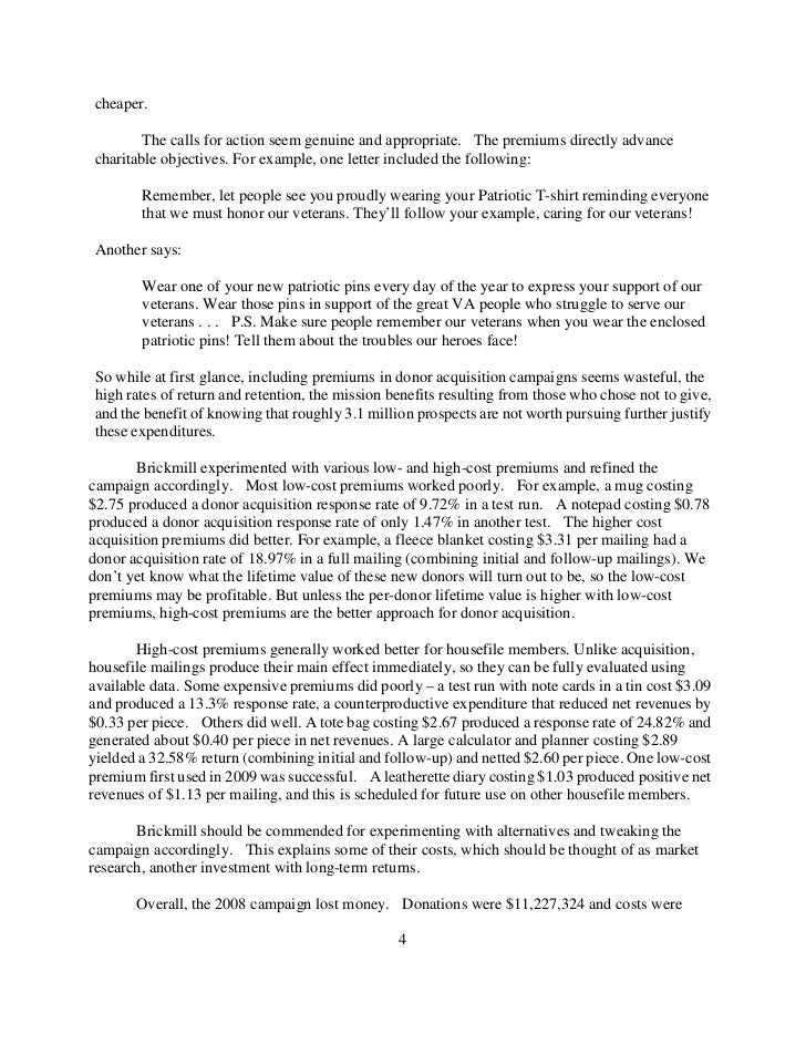 Expert Opinion On Fundraising By The Disabled Veterans