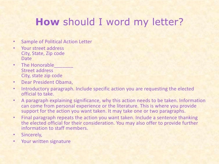 Letter To Legislator Nursing 49488