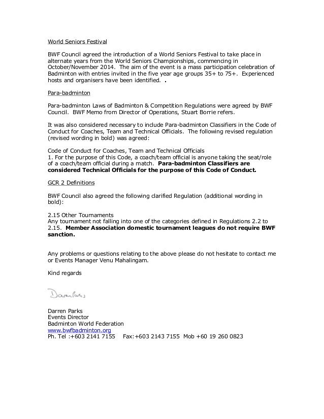 Letter to ma's regulation changes 7 december 2012