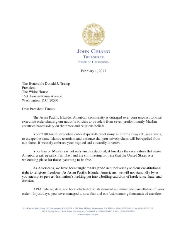 letter to president donald trump letter to the president