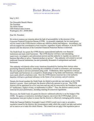 Anti-CFPB letter hosted by debt collectors lobby