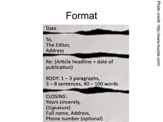 Format
Photocredit:http://www.buzzle.com/
 