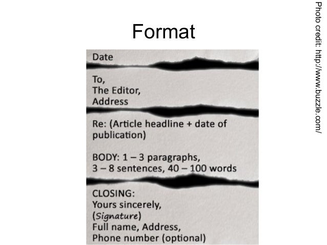 letter to the editor
