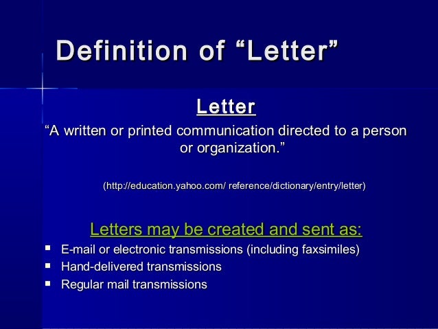 copied letter definition