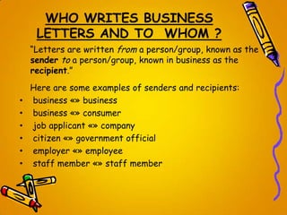 Letter writing