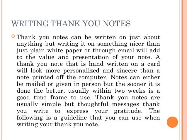 thank you notations