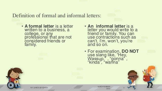letter writing formal letter definition