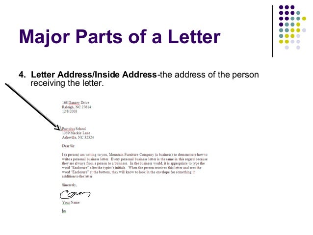 personal business letter
