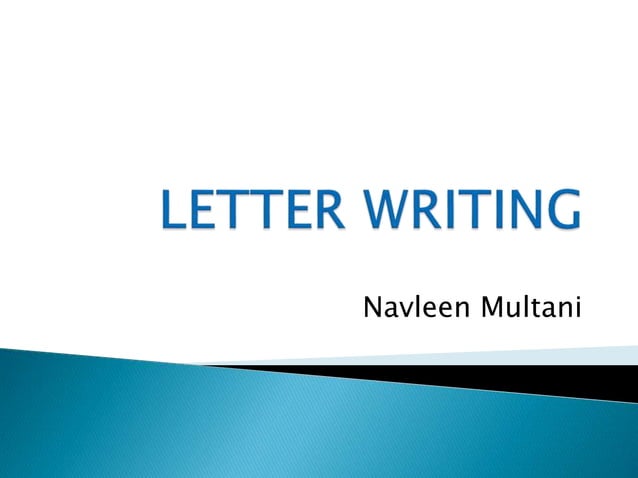 Letter Writing | PPTX