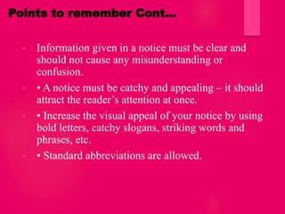 Confusing Notices Letter writing | PPTX