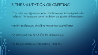 Salutation In Word LEARN LETTER WRITING FOR SCHOOL STUDENTS.pptx