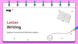 Letter Writing PowerPoint presentation for ESL students | PPTX