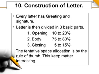 Art of Letter Writing - Small tips that can make a difference | PPS