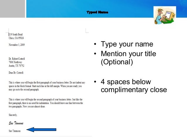 letter writting how to format an address on one line