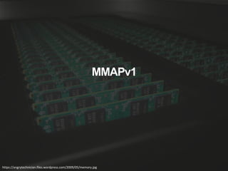 MMAPv1
https://angrytechnician.files.wordpress.com/2009/05/memory.jpg
 