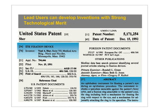 Lead Users can develop Inventions with Strong
Technological Merit
 