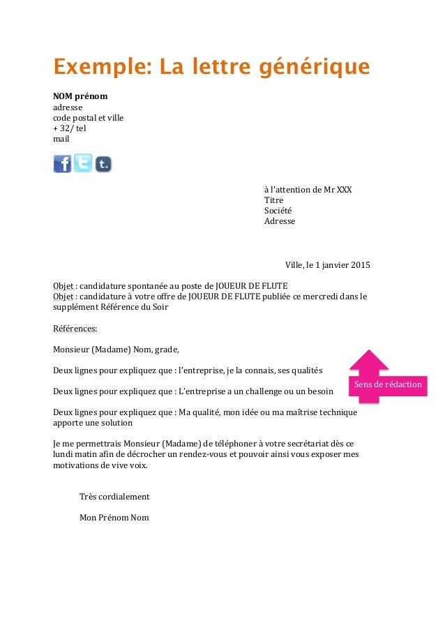 exemple lettre de motivation 2015