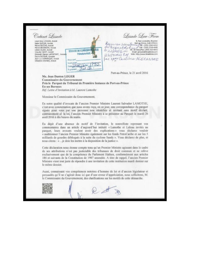 Lettre Du Cabinet Lissade A Jean Danton Leger lettre du cabinet lissade a jean danton