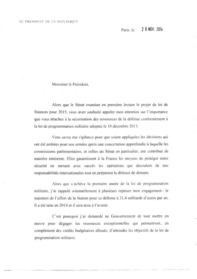 lettre président république