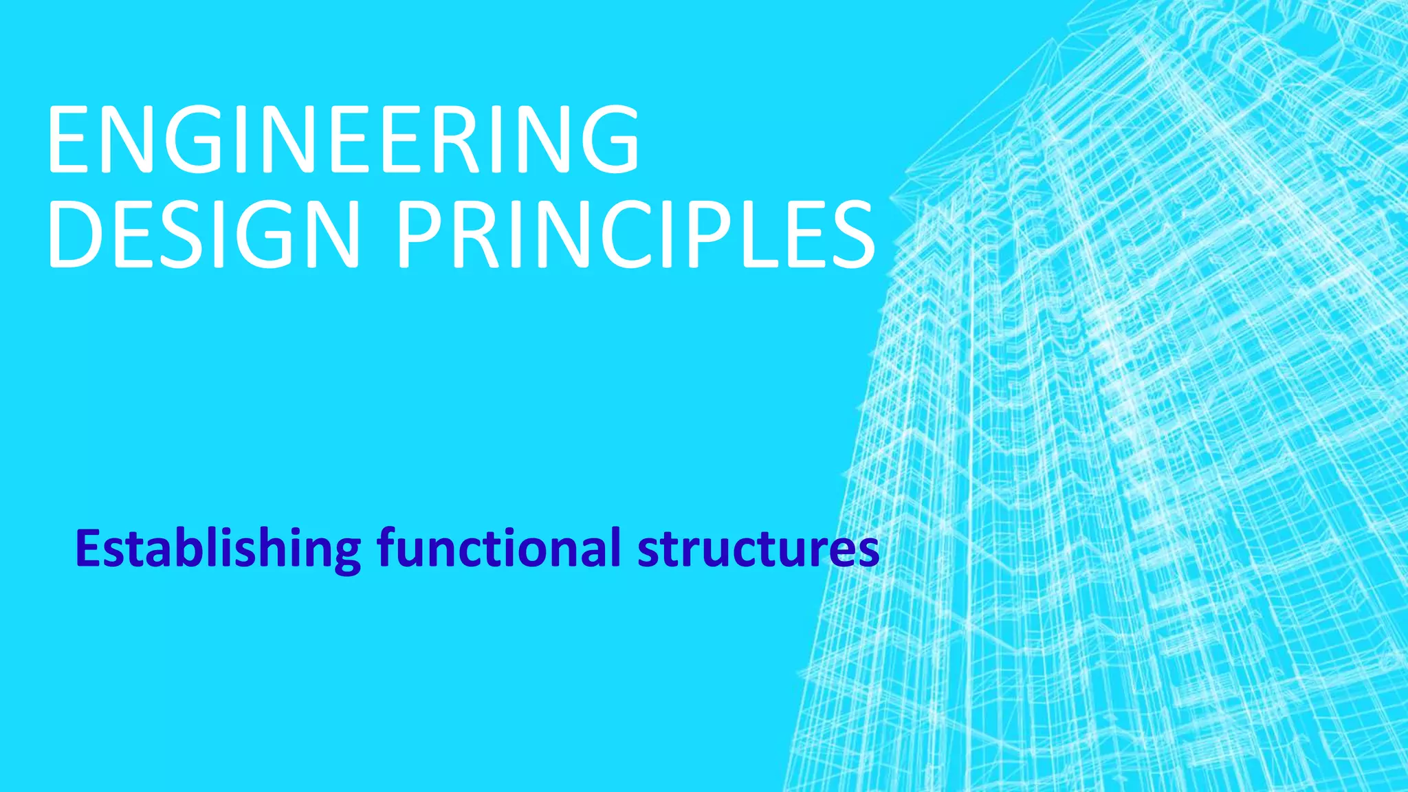 Leture 8 establishing functional structures | PPTX