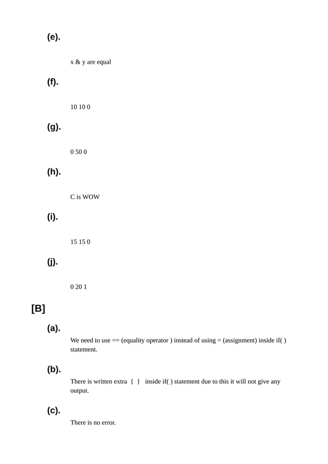 Let us c(by yashwant kanetkar) chapter 2 solution | PDF | Programming ...