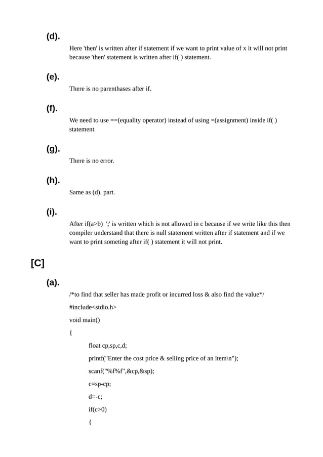 Let us c(by yashwant kanetkar) chapter 2 solution | PDF