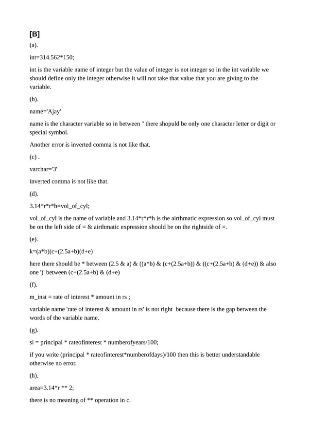 Let us c(by Yashwant Kanetkar) 5th edition solution chapter 1 | PDF ...