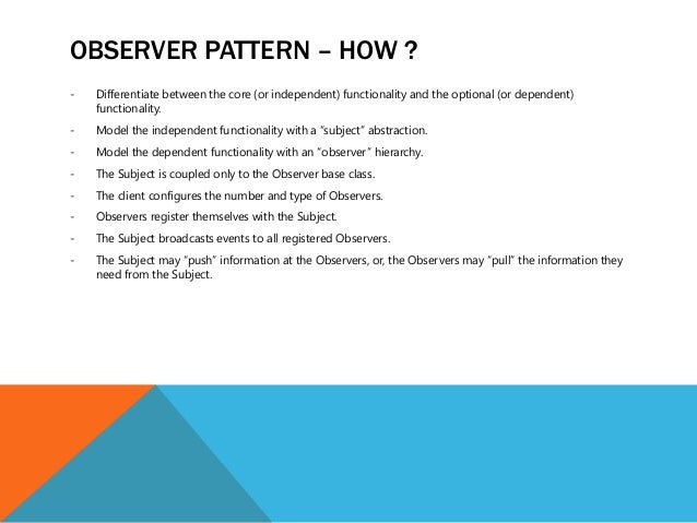 Observer Pattern In Net | observer pattern how Observer Pattern In Net | observer pattern how