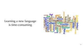 Learning a new language


is time-consuming
24
 