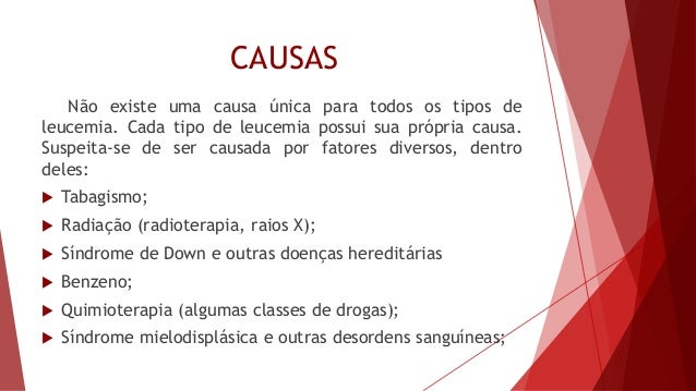 Exames de leucemia