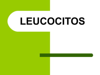 LEUCOCITOS
 