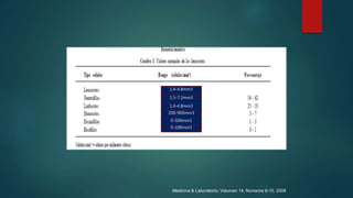 1.4-4.8mm3
1.5-7.2mm3
1.4-4.8mm3
200-900mm3
0-500mm3
0-100mm3
Medicina & Laboratorio, Volumen 14, Números 9-10, 2008
 