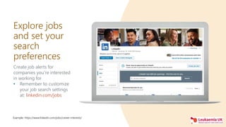 Explore jobs
and set your
search
preferences
Create job alerts for
companies you’re interested
in working for
• Remember t...