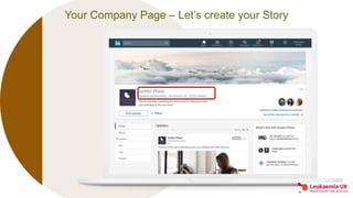 Your Company Page – Let’s create your Story
 