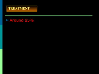  Around 85%
TREATMENT
 