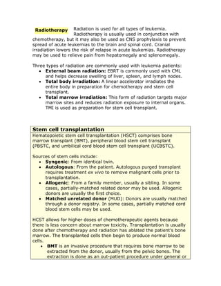 Leukemia_AML_CML_ALL_and_CLL.pdf blood disorders | PDF