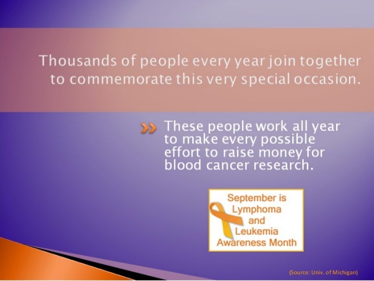 september is national leukemia and lymphoma awareness month leukemia month