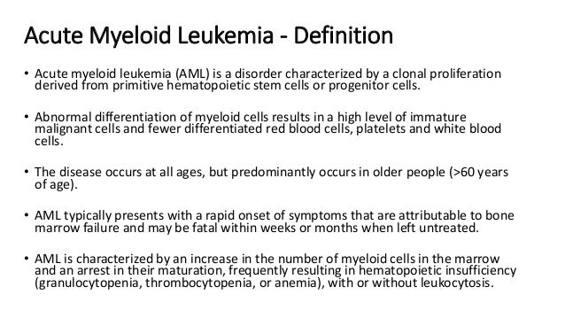 Acute Myeloid Leukemia