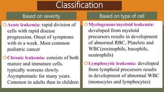 Leukemia in children | PPTX