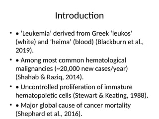 The overview of leukemia presentation.pptx
