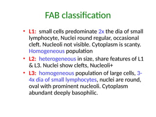 Leukemias. A integral part of hematology | PPTX