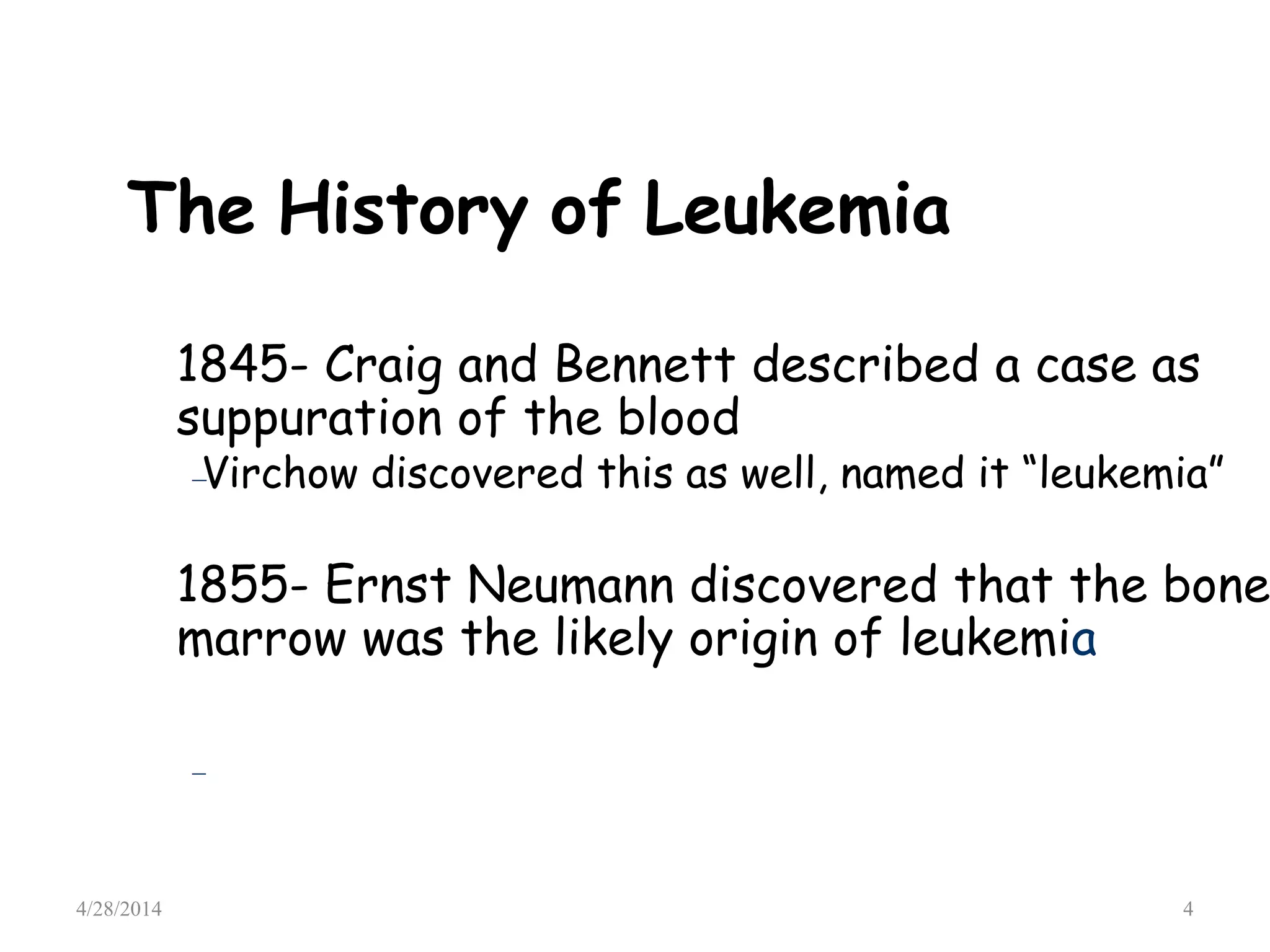 Curated visual reference: Visual Reference: Leukemias In Children
