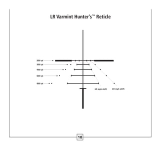 LR Varmint Hunter’s™
Reticle
6
18
 