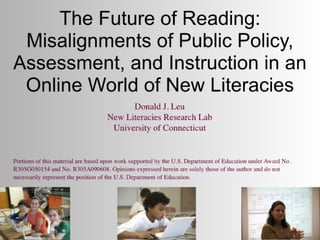 Leu Keynote at the Summit on Reading: School Library Journal