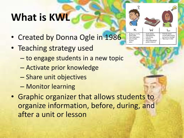 KWL Teaching Strategy | PPTX | Education