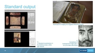 Standard output
39
Multispectral Imaging of an Egyptian Mummy Portrait
Viewer interface with cuneiform tablet
↙
Compilatio...