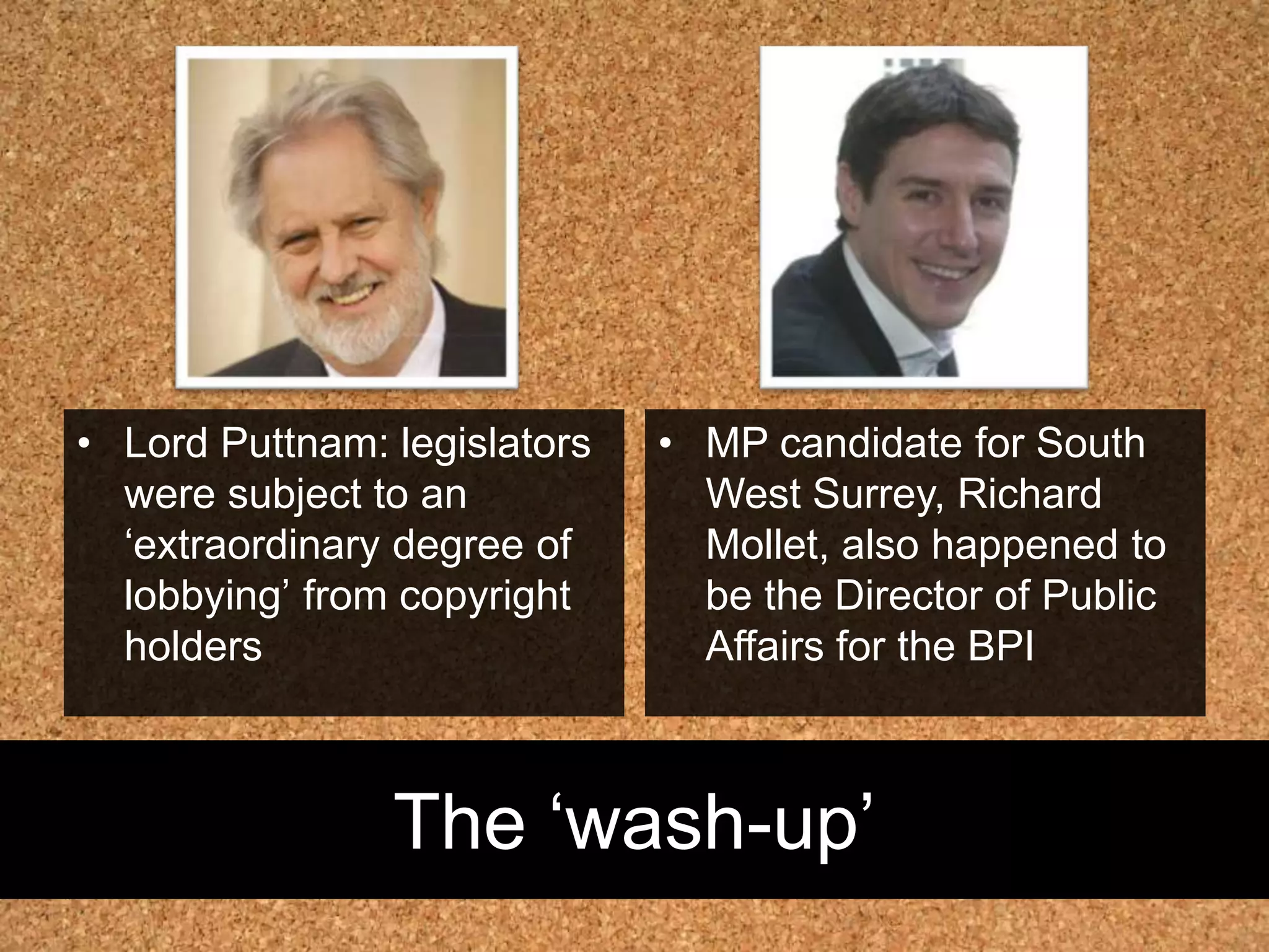 IP reform: Hargreaves Review‘The service they provide depends on taking a snapshot of all the content on the internet at any one time and they feel our copyright system is not as friendly to this sort of innovation as it is in the United States.Over there, they have what are called ‘fair-use’ provisions, which some people believe gives companies more breathing space to create new products and services.’- David Cameron, East End Tech City, 2010