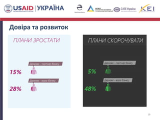 19
Довіра та розвиток
 