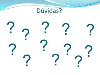 Dúvidas?
? ?
? ?
? ?
? ?
?
? ? ?
 